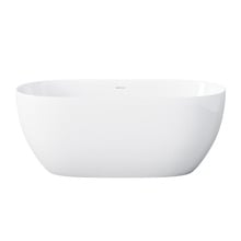 Avalon Egg Acrylic Freestanding Bath with Overflow